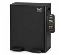 DMD Collective - 60L Double Kitchen Bin, Recycling Bins for Kitchen, Black