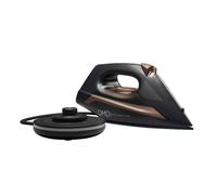 DMD Collective - Cordless Steam Iron with Ceramic Non-stick Soleplate 420ml Water-Tank and Variable Steam Function Continuous Steam for Home, Office, Travel, Lightweight 2800W