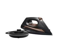DMD Collective - Cordless Steam Iron with Ceramic Non-stick Soleplate 420ml Water-Tank and Variable Steam Function Continuous Steam for Home, Office, Travel, Lightweight 2800W