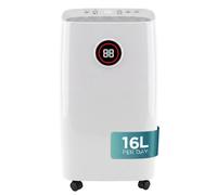 DMD Collective - 16L/Day Dehumidifier, 1.6L Tank Dehumidifiers for Home | Real-Time Humidity Indicator Light, 3 Working Modes, 1-24H Timer, 2 Speeds, Child Lock, Auto Shut-Off, Continuous Drainage