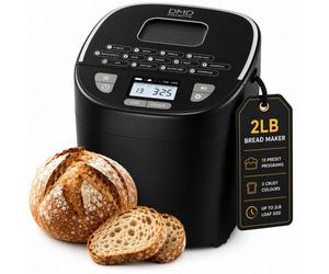 DMD Collective Dmd 17-In-1 Break Maker, 2Lb Bread Machine With 3 Crust Options, 1Hour Keep Warm, Gluten Free, Sourdough