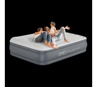 DMD Collective Double Inflatable Air Mattress Self Inflating/Deflating with Built-In Electric Air Pump in Grey DMD Collective Grey Double
