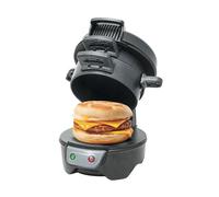 DMD Collective - Electric Breakfast Sandwich Maker, Muffin Maker & Grilled Sandwich Toastie Maker - With Egg Cooker Ring, Easy to Clean Non-Stick Cooking Plates, English Muffin Maker