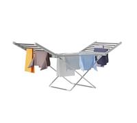 DMD Collective - Electric Heated Clothes Dryer, Folding Energy-Efficient, Indoor Airer Wet Laundry Drying Horse Rack, 15kg Capacity, 20 Heated Bars, Folded Wings Low Wattage 230W