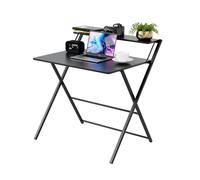 DMD Collective FlexiDesk Folding Desk with 2-Tier Shelf