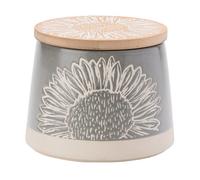 DMD Collective Food Canister Storage Grey Artisan Flower English Tableware Co.