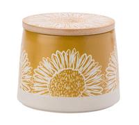 DMD Collective Food Canister Storage Yellow Artisan Flower English Tableware Co.