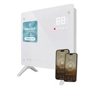 DMD Collective Glass Panel Heater, 1000W, Smart Wifi App Control, White