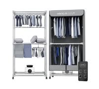 DMD Collective Hang'n'Dry+ Electric Clothes Airer Dryer with Customisable Frame, Remote Control & Pegs in Grey DMD Collective Grey