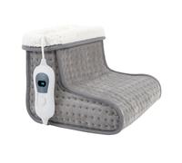 DMD Collective Heated Electric Foot Warmer 3 Heat Settings Auto 90min Timer Machine Washable upto Size 12.5 UK in Grey DMD Collective Grey