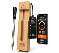 DMD Collective - Meat Probe, Wireless Meat Thermometer with Temp Alarm | Smart App Monitoring, Preset Meat Modes, 1°C Accuracy, IP67 Waterproof Probe, For BBQ, Grill, Oven & Smoker
