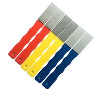 DMD Diamond Color Coded Mini Diamond Hone Kit 3Grits #220/400/600 Flat Hand File Knife Sharpener Red/Yellow/Blue - 6pcs