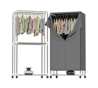 DMD® | Hang-n-Dry Heated Electric Clothes Dryer, 2-Tier, Energy-Efficient Indoor Airer, Wet Laundry Drying Horse Rack, 180 Minutes Timer, 15KG Load Capacity, 1000W