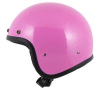 DMD Retro Glitter Jet Helmet women Pink, XS
