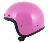 DMD Retro Glitter Pink Jet Helmet pink size S