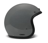 DMD Retro Jet Moto Motorcycle Motorbike Open Face Helmet Crayon Grey