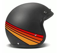 DMD Retro Jet Moto Motorcycle Motorbike Open Face Helmet Fuoco