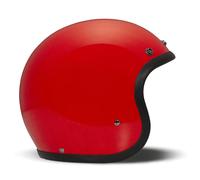 DMD Retro Jet Moto Motorcycle Motorbike Open Face Helmet Red