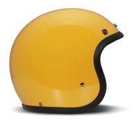 DMD Retro Jet Moto Motorcycle Motorbike Open Face Helmet Yellow