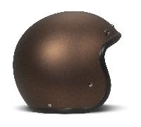 DMD Retro Jet Motorbike Motorcycle Open Face Helmet Caffe