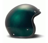 DMD Retro Jet Motorbike Motorcycle Open Face Helmet Deep Green