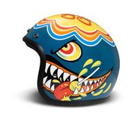 DMD Retro Lollipop Jet Helmet blue size XL
