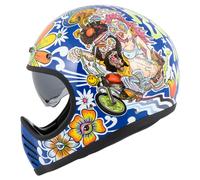 DMD Seventyseven Flower Power Full-Face Helmet Blue/Yellow/Orange/Red XL