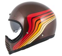 DMD Seventyseven Waves Full-Face Helmet unisex Brown/Metallic, XL