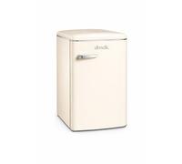 DMDK DKC1 Retro Table Refrigerator with Freezer Compartment, Cream, 108 L, 89.5 x 55 x 61.5 cm