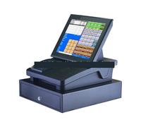DMETE Cash Register Cash Register Embedded Touch Screen All-in-one Machine, Catering Fast Food Cash Register Milk Tea Cash Register for Small Businesses