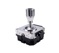 DMETE Joystick Controller 2 Axis + 1 SMC80 Button Joystick Two Axis Joystick, Industrial Joystick Dual Axis Joystick Industrial Joystick Safe Maneuvering(DC5V communication RS232)