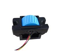 DMETE Joystick Controller SMC102 Single-axis Push Oran, Rod Hall Rocker Industrial Handle Engineering Remote Control Hall Joystick Safe Maneuvering(0.5-4.5V,B_D2=2ND+2ND)