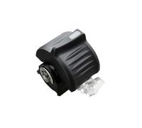 DMETE Joystick Controller SMC102B Thumb Wheel Dual Output, Fingertip Operated Single Axis Small Hall Joystick Safe Maneuvering(White light,HIGH CAP_BLACK 5V)