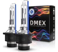 DMEX D2R 35W 6000K Cold White Xenon HID Headlight Bulbs 85126UB 66250 85126WX Replacement - 2pcs