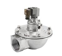 DMF-Z-50S G2inch Right Angle Pneumatic Pulse Solenoid Diaphragm Valve AC220V / DC24V Type Aluminum Alloy 1Pcs(OneColor)