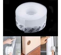 DMFSHI Door Draft Excluder Strip, Highly Transparent Beautiful Draft Excluder for Doors, Strong Self-Adhesive 3M Professional Adhesive Door Seal, Insect-Proof, Sound-Proof Multifunctional Window Seal
