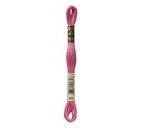 DMG Plaid Cotton Thread, Variegated for Stitching, 8 Metres 12-Pack Dusty pink