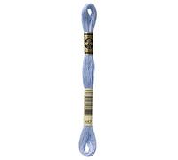 DMG Plaid Cotton Thread, Variegated for Stitching, 8 Metres 12-Pack Light cornflower / 794