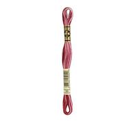 DMC Garn – 6-Strand Embroidery Cotton Thread – Variegated Mauve – 8.7 yd