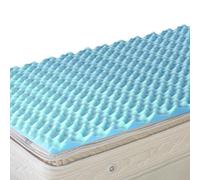 DMI Twin XL Mattress Topper Egg Crate Foam Mattress Topper Twin XL for Pressure Relief, Weight Distribution & Enhanced Airflow | Dorm Bed Mattress Topper 2 Inch - Improved Comfort & Alignment- Blue