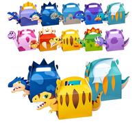 DMIGHT Dinosaur Party Favor Boxes Theme Birthday Goodie Boxes Candy Gift Bags Barnyard Candy Treat Boxes for Kids Baby Shower Birthday Party Supplies