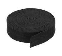 DMiotech 1.2"(3cm) 10 Yards Cotton Twill Tape Cotton Ribbons Bias Binding Tape Herringbone Tape Ribbons Black for DIY Crafts Making, Clothes, Knit