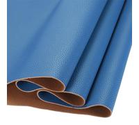 DMiotech 1 Pack 14 Inch x 53 Inch Faux Leather Strip Furniture Cover Soft Grain Blue PU Leather Roll for Handmade DIY Craft Projects