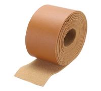 DMiotech 1 Pack 2 Inch x 4 Yard Faux Leather Strip Furniture Cover Fabric Skin Tan PU Leather Roll for Handmade DIY Craft Projects