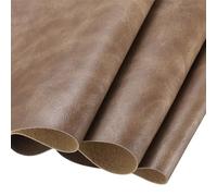 DMiotech 1 Pack 54 Inch x 108 Inch Faux Leather Strip Furniture Cover Wooden Skin Camel Tan PU Leather Roll for Handmade DIY Craft Projects