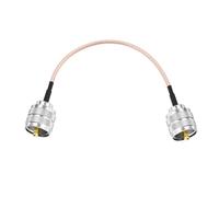 DMiotech 1 Pcs RG316 Coaxial Cable 6" UHF PL259 Male to UHF PL259 Male Connectors Adapter 50 Ohm Antenna Extension Cable for Router Antenna Analyzer GPS LAN Common Devices
