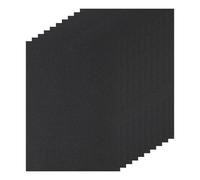 DMiotech 10 Pack Black Sanded Pastel Papers, 11 x 8 Inch, 160GSM Art Cardstock Papers for Artists Crayons Charcoal DIY Crafts