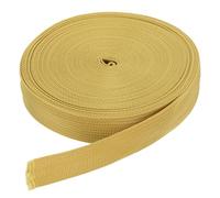 DMiotech 10 Yard x 1 Inch Width Nylon Webbing Strap Poly Flat Webbing Strapping for DIY Craft Backpack Strapping, Sewing, Outdoor Gear Repair, Gold Tone