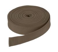 DMiotech 10 Yard x 1 Inch Width Nylon Webbing Strap Poly Flat Webbing Strapping for DIY Craft Backpack Strapping, Sewing, Outdoor Gear Repair, Dark Brown