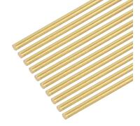 DMiotech 100 Pack 1.6mm x 250mm Brass Rods,Solid Round Brass Rod for DIY Craft Brass Welding Rods Lathe Bar Stock for Drift Punches Shaft Model Plane Ship Car